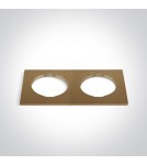 Other accessories - One Light Double square decorative brass base for 10105H - product 1