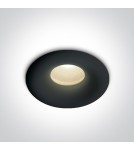 Flush-mounted hermetic lamps - One Light Kamari IP44 black LED ceiling drain - product 1