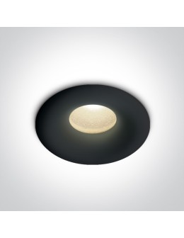 One Light Wpust sufitowy czarny LED Kamari IP44
