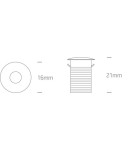 Flush-mounted hermetic lamps - One Light Kamari IP44 black LED ceiling drain - product 2