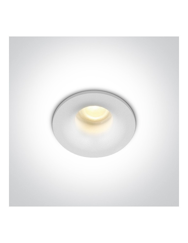 Flush-mounted hermetic lamps - One Light LED ceiling drain white Engomi IP44 - product kolory-swiatla.pl 1