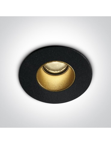 One Light Drios black gold warm light recessed 10102H/B/W IP65