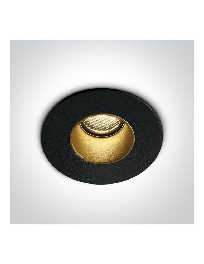 Flush-mounted outdoor lights - One Light Drios black gold warm light recessed 10102H/B/W IP65 - product kolory-swiatla.pl 1