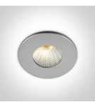 Flush-mounted lamps - pendants - One Light LED fixed aluminum drop inlet Kato 10103B/AL/W - product 1