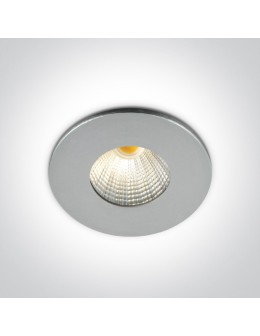 One Light Wpust aluminiowy LED stały Kato 10103B/AL/W