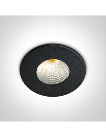 One Light Kato LED 10103B/B/W fixed black aluminum recessed inlet