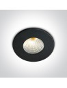 One Light Kato LED 10103B/B/W fixed black aluminum recessed inlet