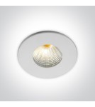 Flush-mounted lamps - pendants - One Light aluminum recessed white fixed Kato LED 10103B/B/W. - product 1