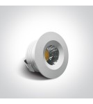 Flush-mounted lamps - pendants - One Light aluminum recessed white fixed Kato LED 10103B/B/W. - product 2