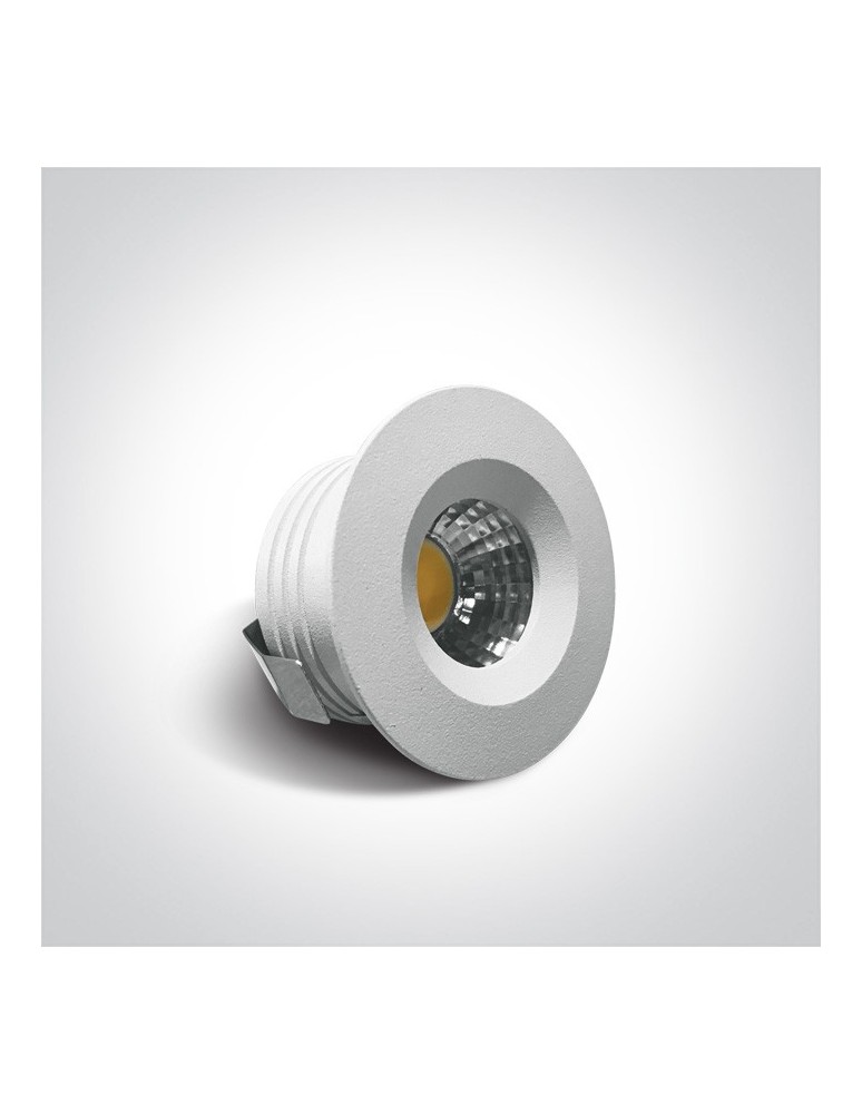 Flush-mounted lamps - pendants - One Light aluminum recessed white fixed Kato LED 10103B/B/W. - product kolory-swiatla.pl 2