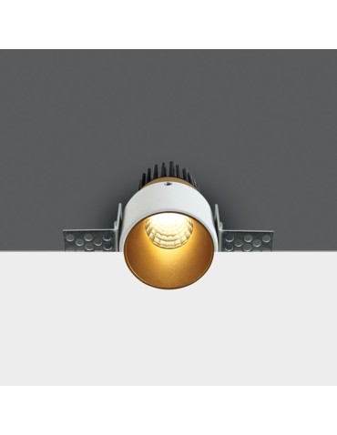 One Light LED recessed white Lakatamia brass center 10103BTR/BS/W