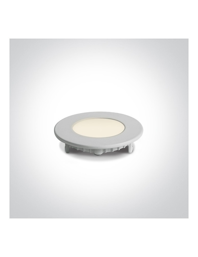 Flush-mounted lamps - pendants - One Light LED recessed white narrow Lefkara 10103FA/W/W - product kolory-swiatla.pl 1