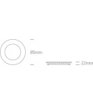 Flush-mounted lamps - pendants - One Light LED recessed white narrow Lefkara 10103FA/W/W - product 3