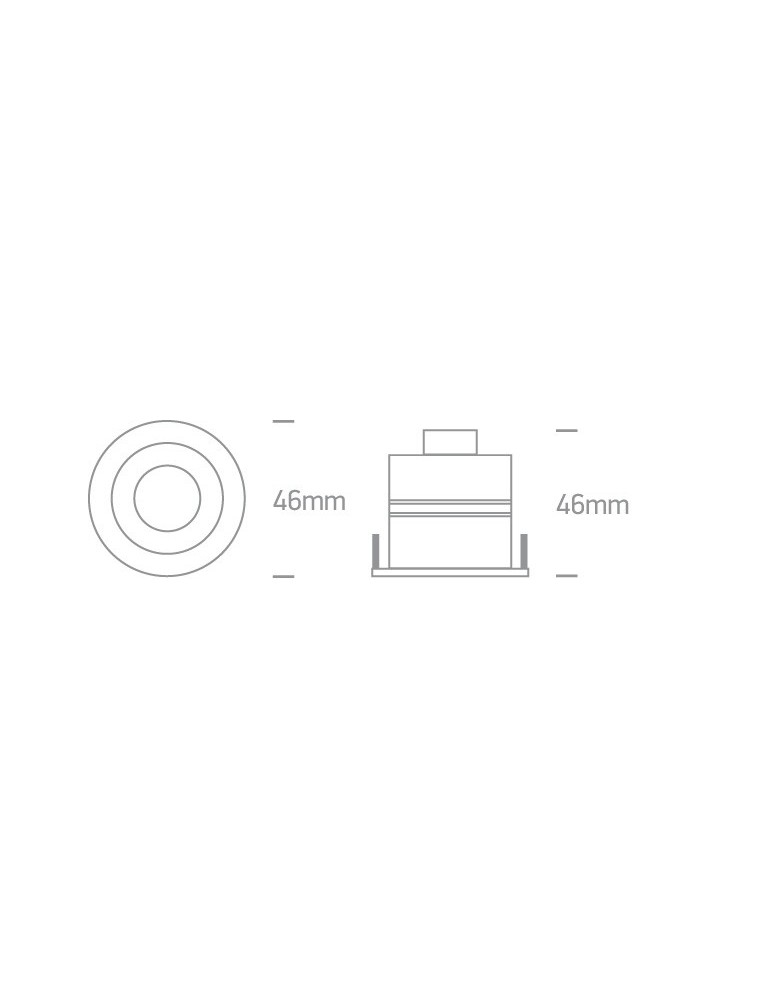 Flush-mounted hermetic lamps - One Light LED bathroom drain aluminum Polis 10103P/AL/D IP65 - product kolory-swiatla.pl 3