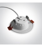 Flush-mounted lamps - pendants - One Light white LED drop-in Odu 10103T/W/W - product 2