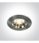 Flush-mounted lamps - pendants - One Light matte chrome Pirgos 10105/MC ceiling outlet - product 1