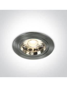 One Light Wpust sufitowy chrom matowy Pirgos 10105/MC