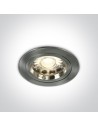 One Light matte chrome Pirgos 10105/MC ceiling outlet