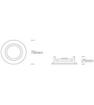 Flush-mounted lamps - pendants - One Light matte chrome Pirgos 10105/MC ceiling outlet - product 2