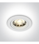 Flush-mounted lamps - pendants - One Light ceiling recessed white Pirgos 10105/W. - product 1