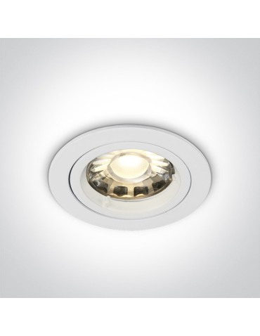 One Light ceiling recessed white Pirgos 10105/W.