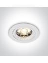 One Light ceiling recessed white Pirgos 10105/W.
