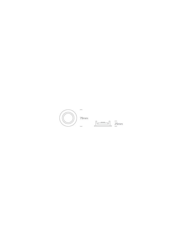 Flush-mounted lamps - pendants - One Light ceiling recessed white Pirgos 10105/W. - product kolory-swiatla.pl 2