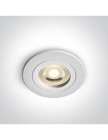 One Light ceiling luminaire white Perisa pendant 10105A1/W.