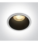 Flush-mounted lamps - pendants - One Light recessed socket white Algewa 10105AD/W - product 1