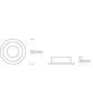 Flush-mounted lamps - pendants - One Light recessed aluminum ceiling fixture Jalia 10105ALG/AL. - product 2