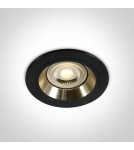 Flush-mounted lamps - pendants - One Light recessed ceiling fixture black gold Jalia 10105ALG/B/GL - product 1