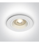 Flush-mounted lamps - pendants - One Light recessed ceiling fixture white Jalia 10105ALG/W - product 1