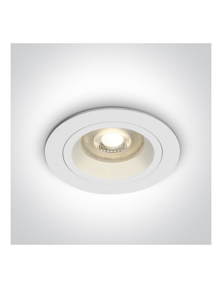 Flush-mounted lamps - pendants - One Light recessed ceiling fixture white Jalia 10105ALG/W - product kolory-swiatla.pl 1