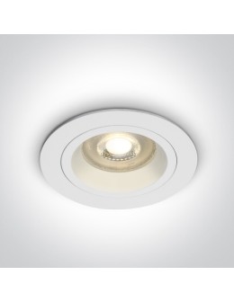 One Light Wpust oprawka sufitowa biała Jalia 10105ALG/W