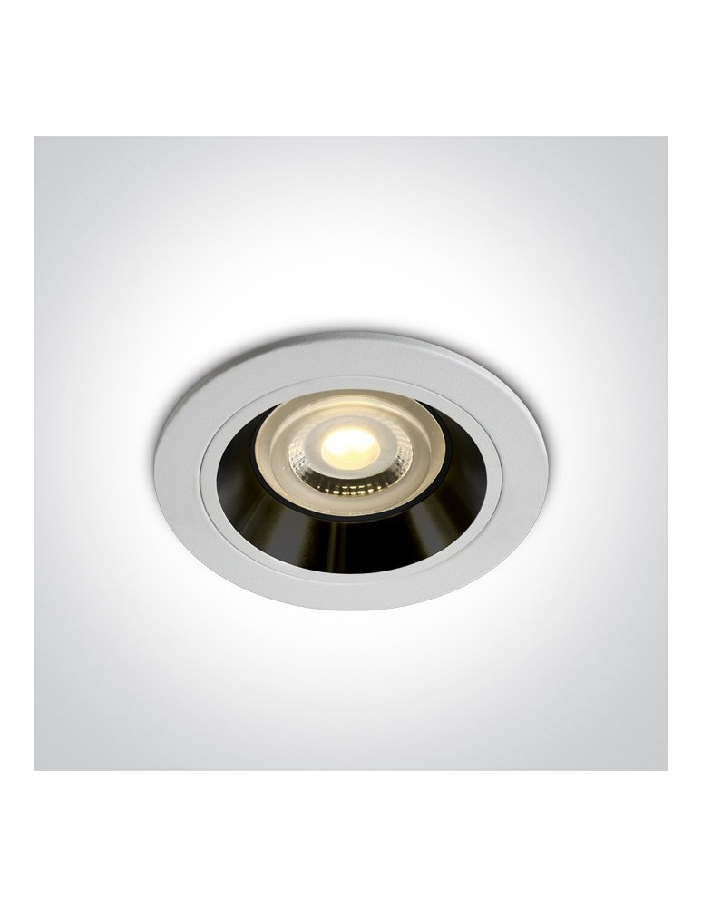 Flush-mounted lamps - pendants - One Light recessed ceiling fixture white black Jalia 10105ALG/W/B - product kolory-swiatla.pl 1