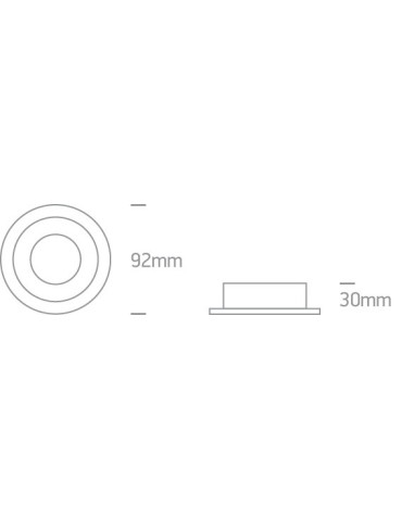 One Light recessed ceiling fixture white black Jalia 10105ALG/W/B - product 2