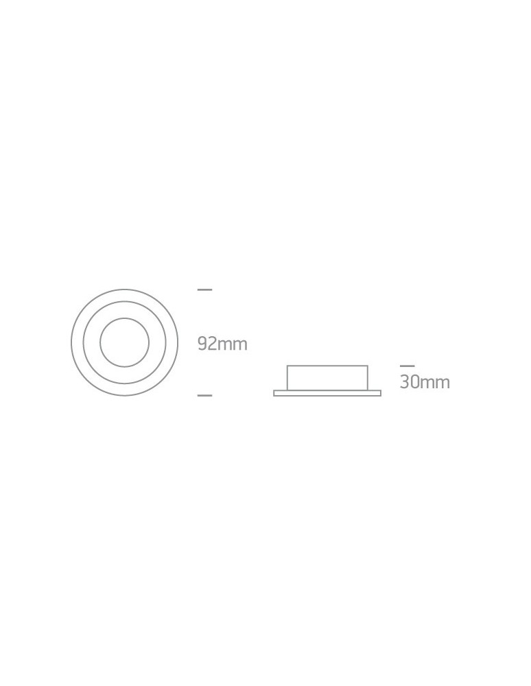 Flush-mounted lamps - pendants - One Light recessed ceiling fixture white black Jalia 10105ALG/W/B - product kolory-swiatla.pl 2