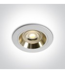 Flush-mounted lamps - pendants - One Light recessed ceiling fixture white gold Jalia 10105ALG/W/GL - product 1