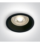 Flush-mounted lamps - pendants - One Light recessed luminaire black Steni 10105D1/B - product 1