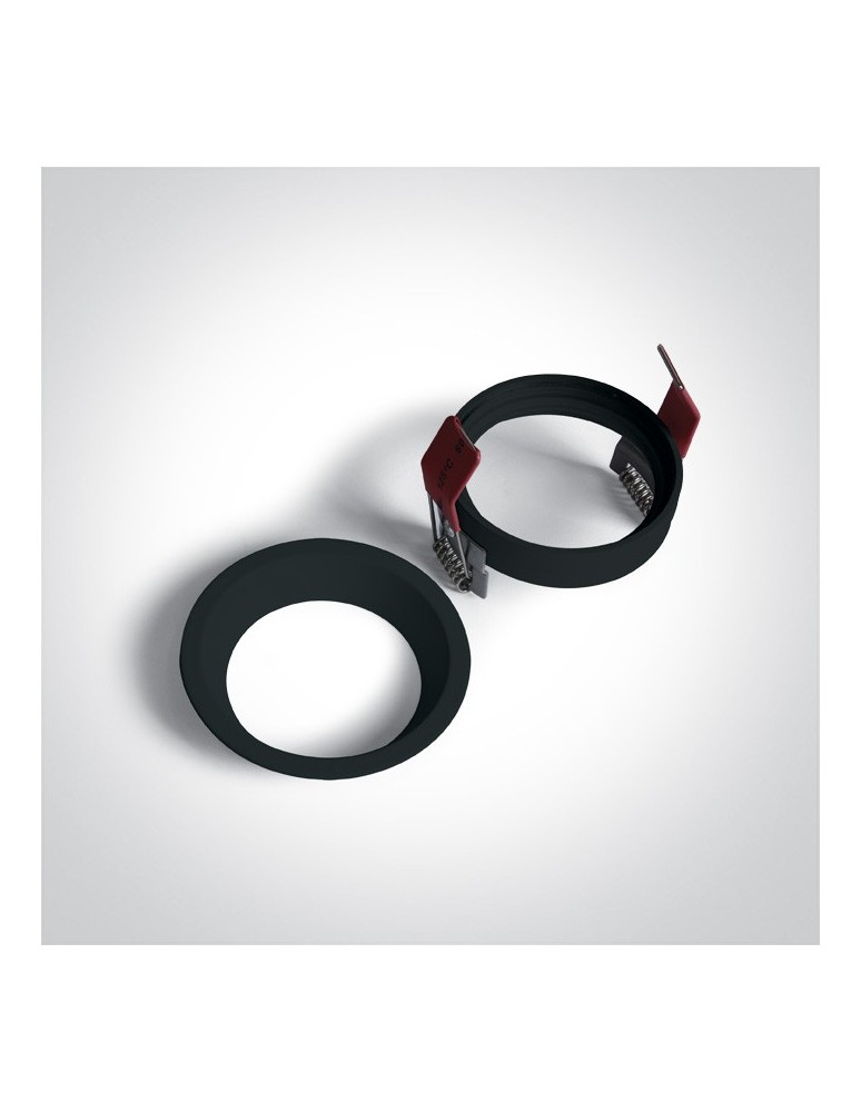 Flush-mounted lamps - pendants - One Light recessed luminaire black Steni 10105D1/B - product kolory-swiatla.pl 2