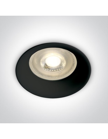One Light ceiling recessed luminaire black Kinusa 10105D2/B