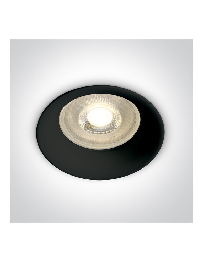 Flush-mounted lamps - pendants - One Light ceiling recessed luminaire black Kinusa 10105D2/B - product kolory-swiatla.pl 1