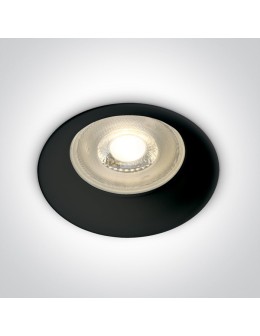 One Light Oprawa sufitowa wpust czarny Kinusa 10105D2/B