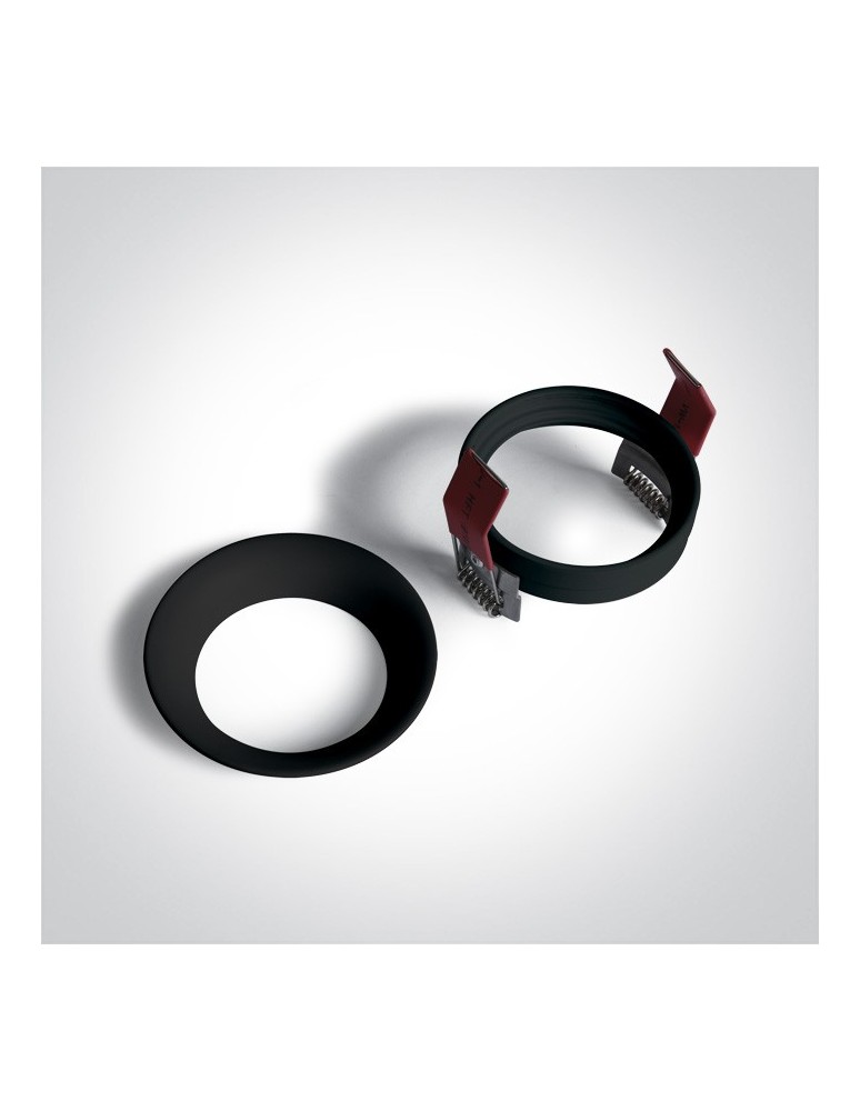Flush-mounted lamps - pendants - One Light ceiling recessed luminaire black Kinusa 10105D2/B - product kolory-swiatla.pl 2
