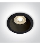 Flush-mounted lamps - pendants - One Light Meladia 10105D4/B recessed black mesh fixture. - product 1