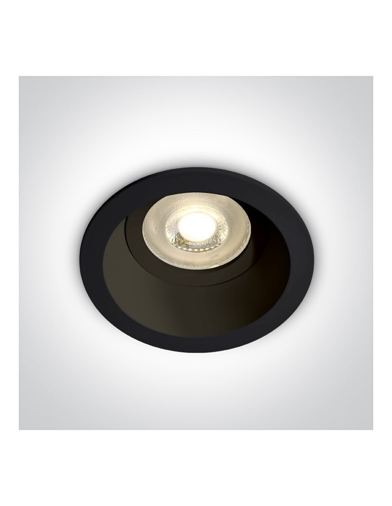 Flush-mounted lamps - pendants - One Light Meladia 10105D4/B recessed black mesh fixture. - product kolory-swiatla.pl 1