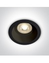 One Light Meladia 10105D4/B recessed black mesh fixture.