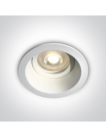 One Light Meladia 10105D4/W recessed white mesh fixture.