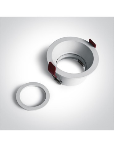 One Light Meladia 10105D4/W recessed white mesh fixture. - product 2