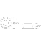 Flush-mounted lamps - pendants - One Light Meladia 10105D4/W recessed white mesh fixture. - product 3